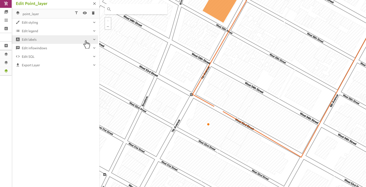 Adding Labels to Points on the Map