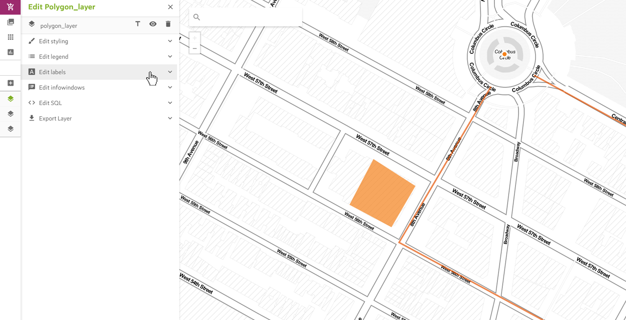 Adding Labels to Polygons on the Map