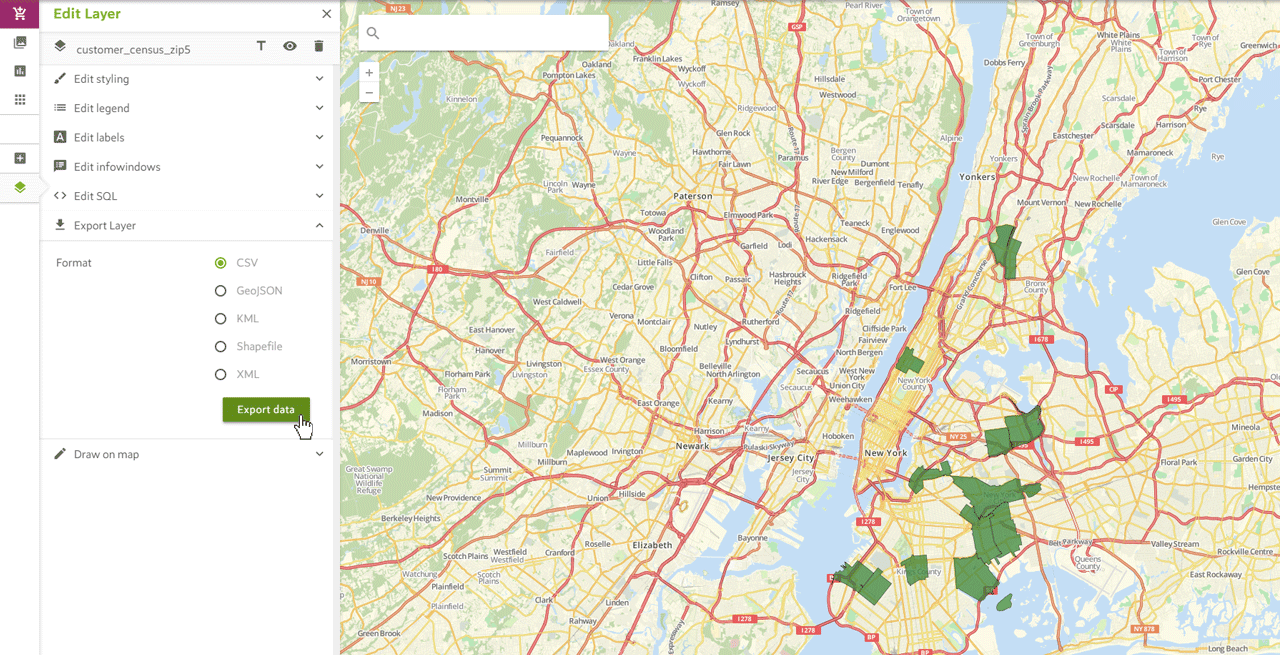 Filter Map Export
