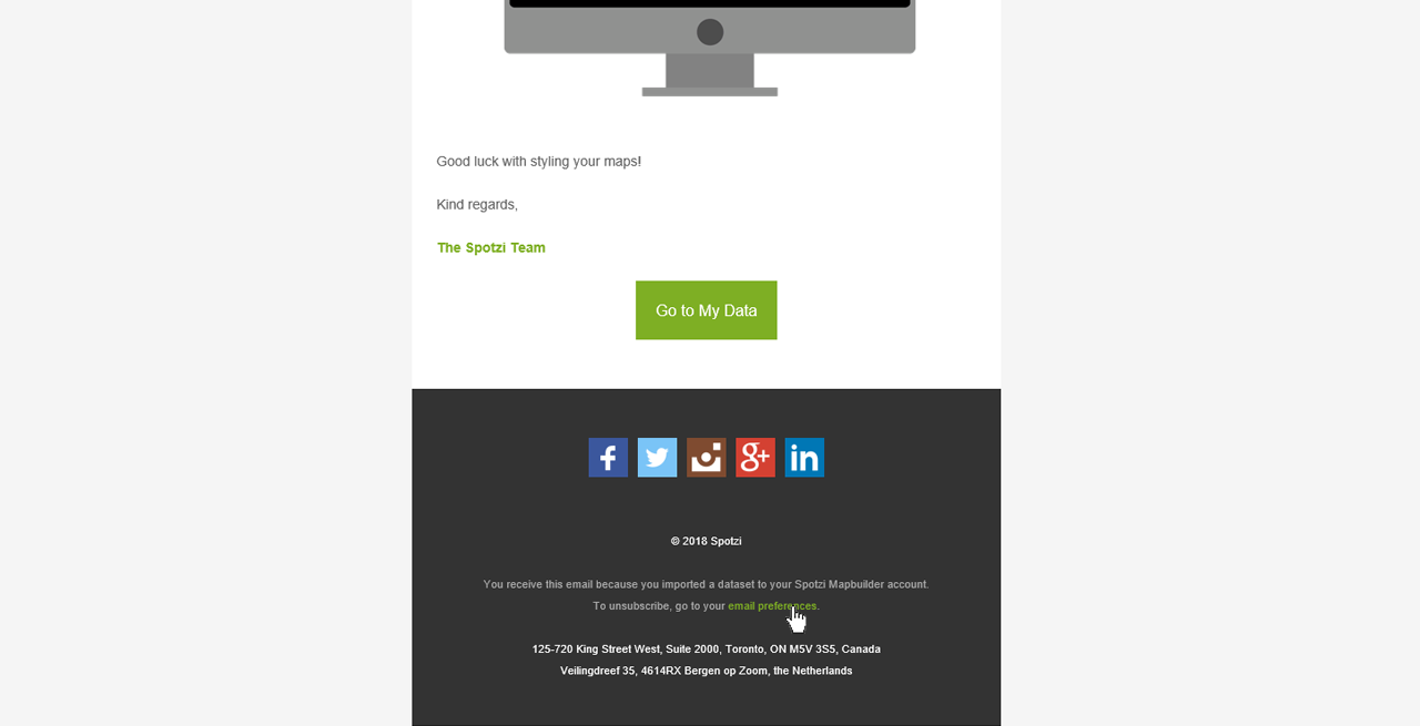Unsubscribe from Spotzi Emails