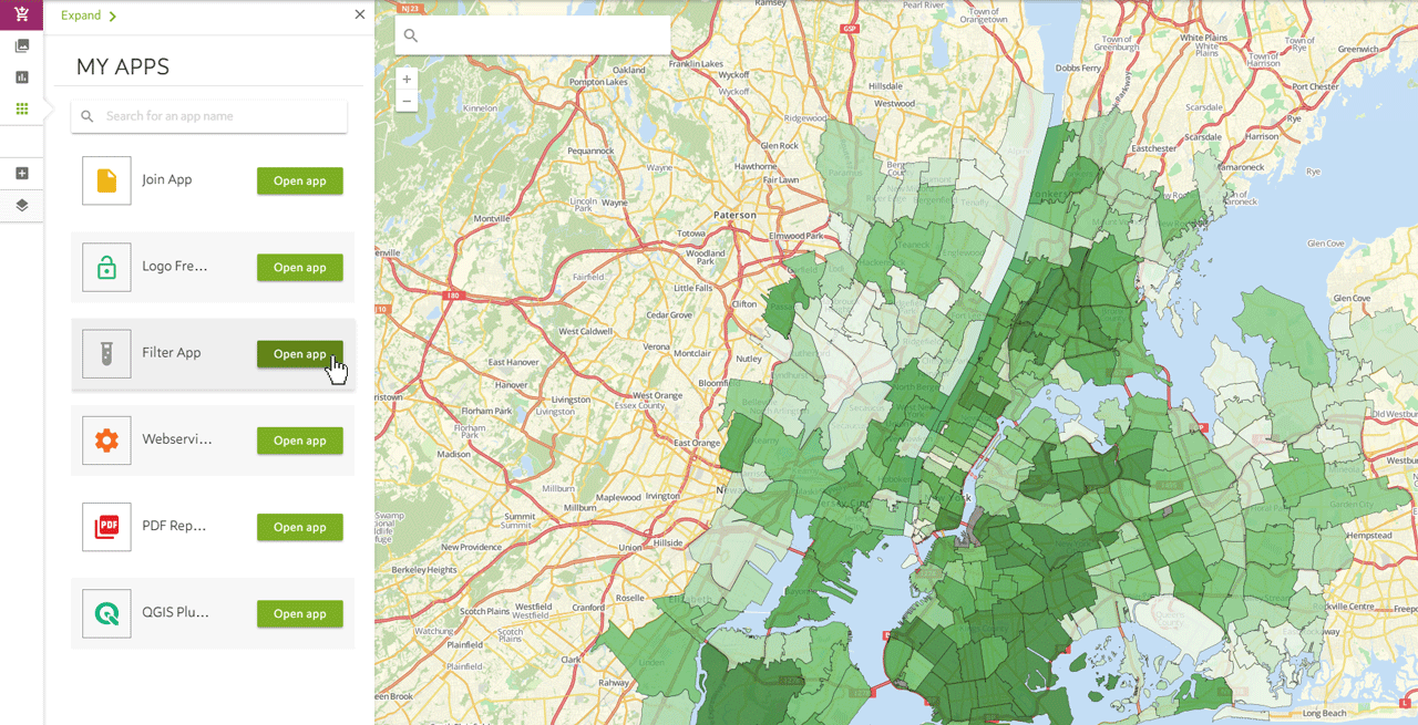 Multiple Map Filters