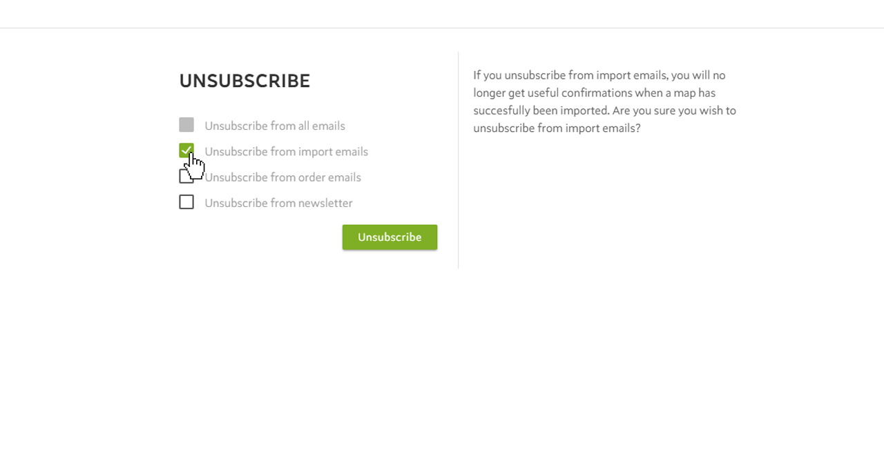 Unsubscribe from Spotzi Emails