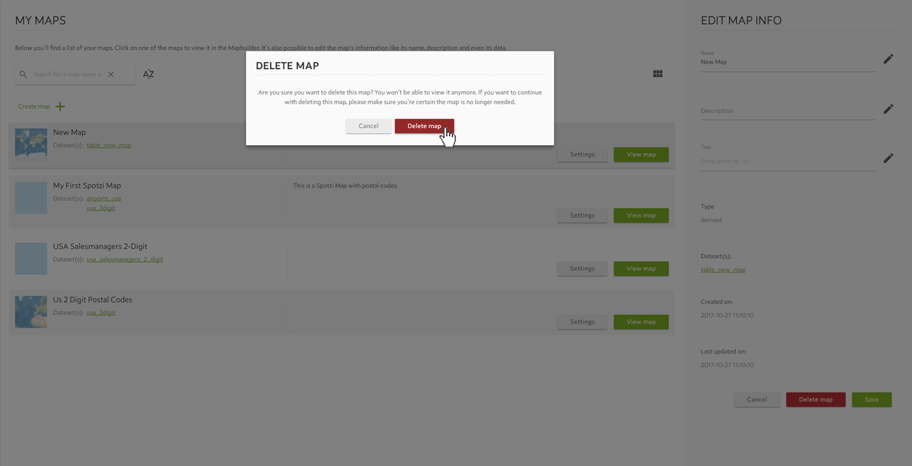 Delete Maps