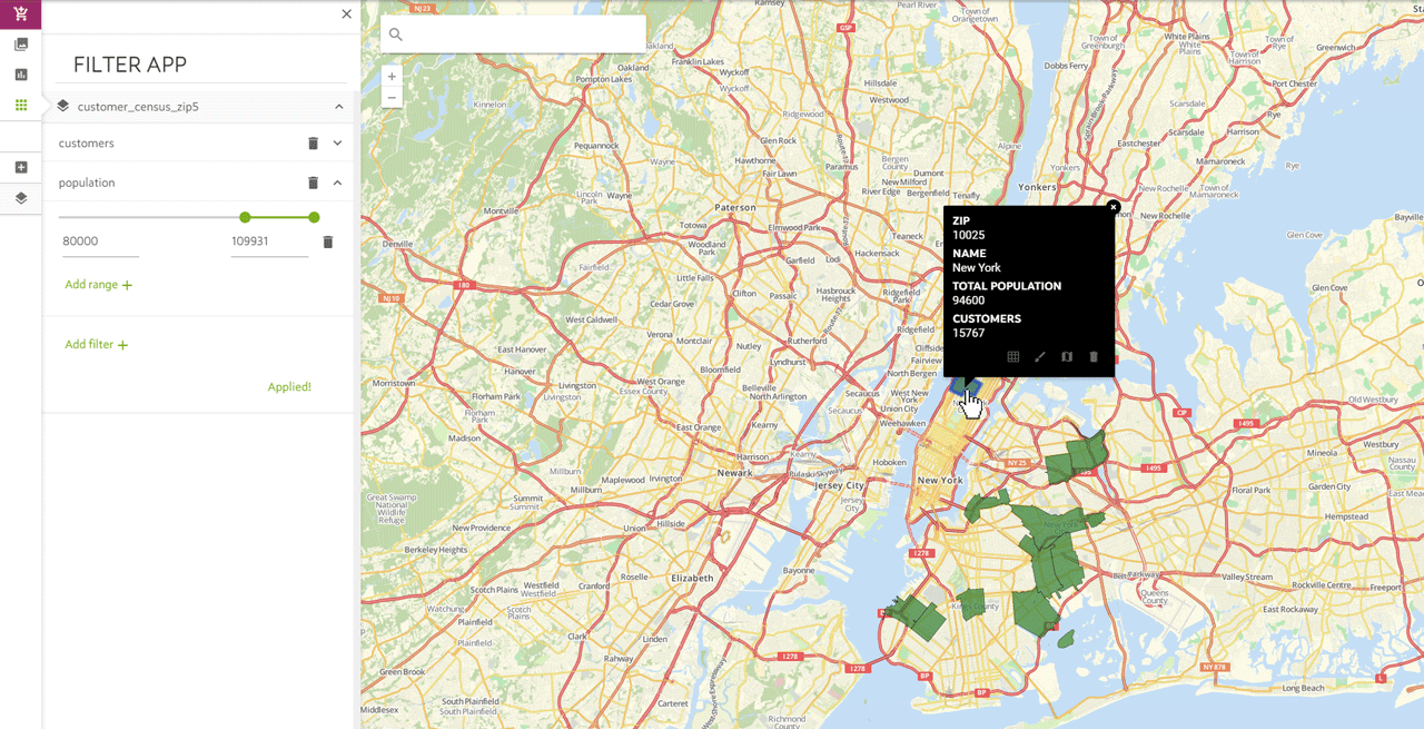 Filter Map Export