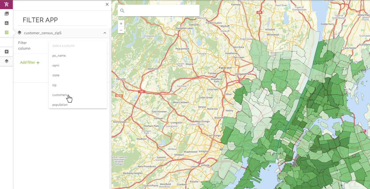 Multiple Map Filters