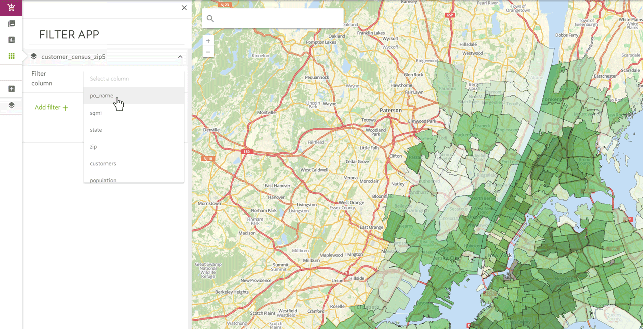 Text Map Filter