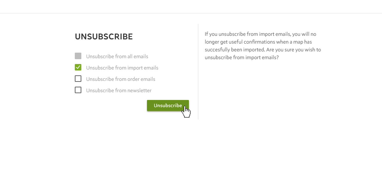 Unsubscribe from Spotzi Emails