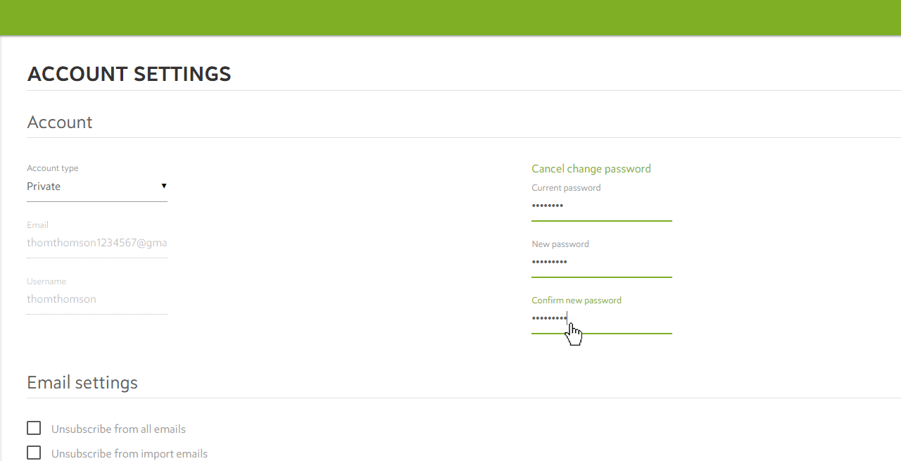 Change Password