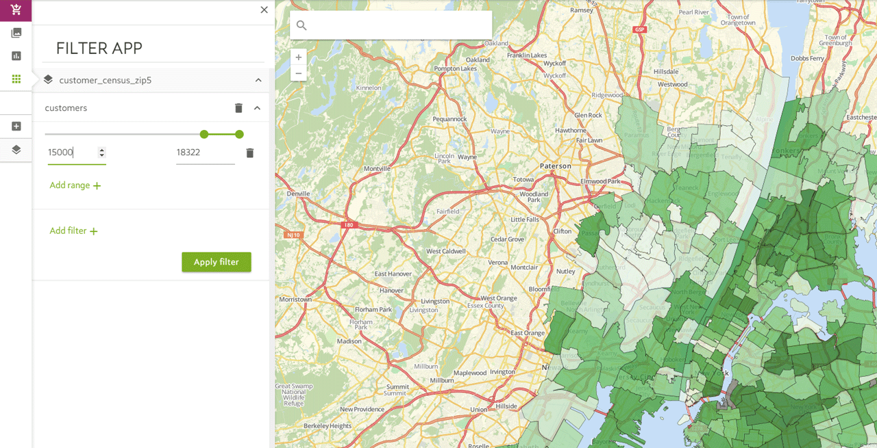 Multiple Map Filters