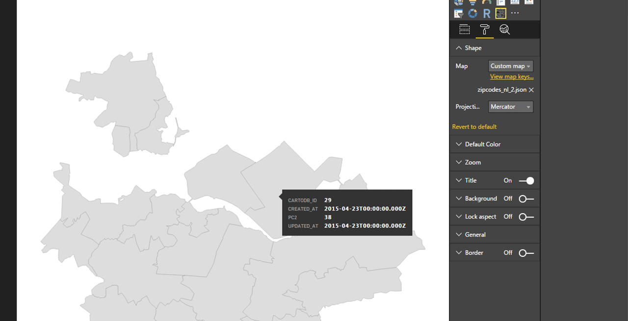 Import a Shapefile into Power BI