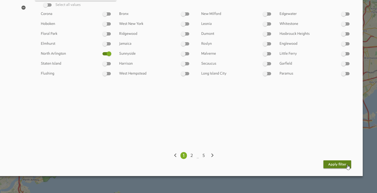 Text Map Filter