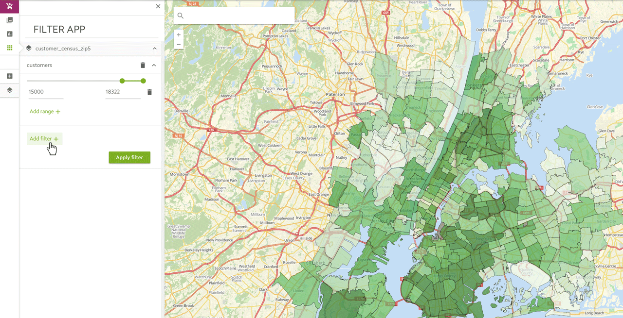 Multiple Map Filters