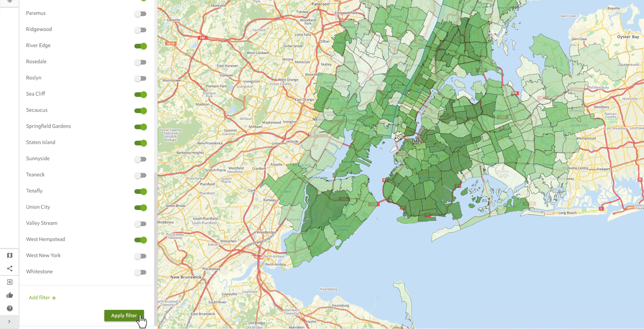 Text Map Filter