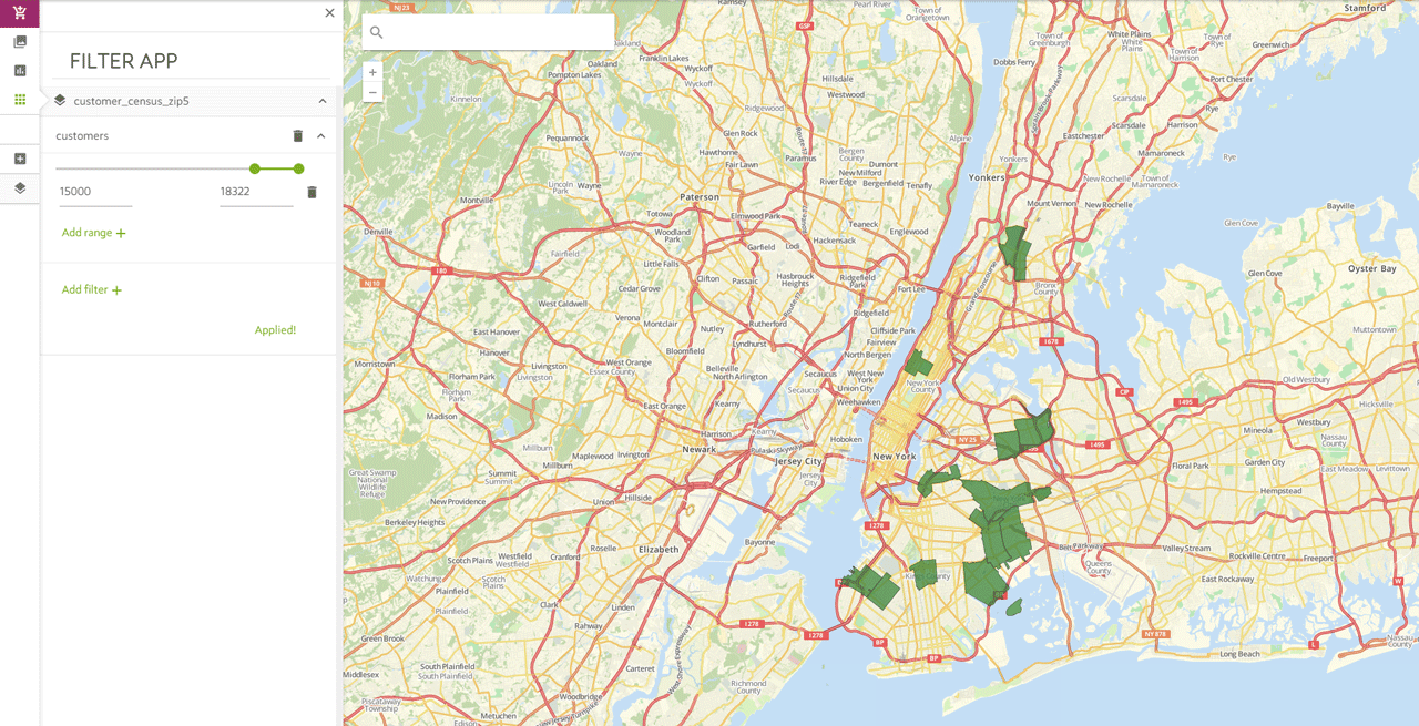 Numeric Map Filter