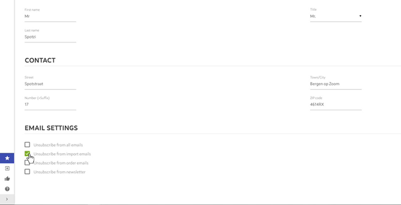 Unsubscribe from Spotzi Emails