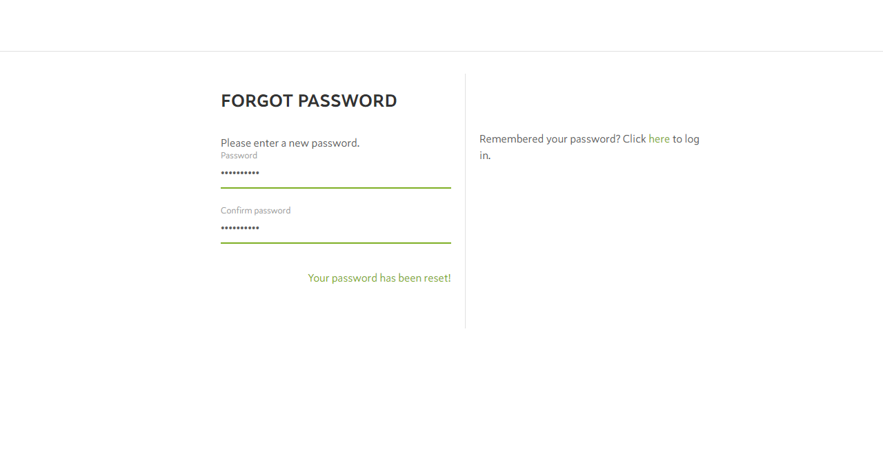 Forgot Password Spotzi