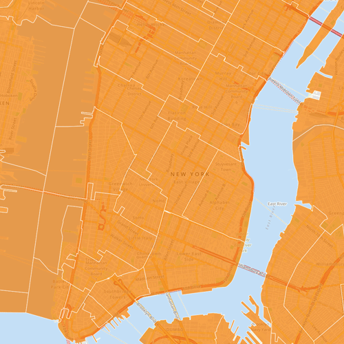 zip code areas map