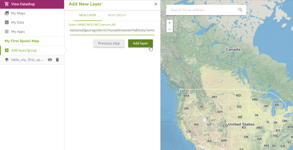 Adding an External Map Layer